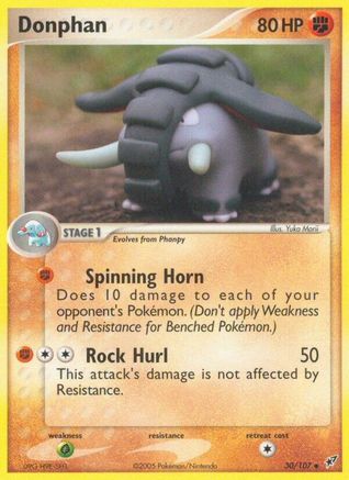 Donphan (30) Reverse Holofoil - Deoxys