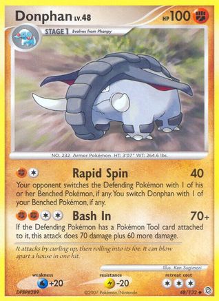 Donphan (48) Reverse Holofoil - Secret Wonders