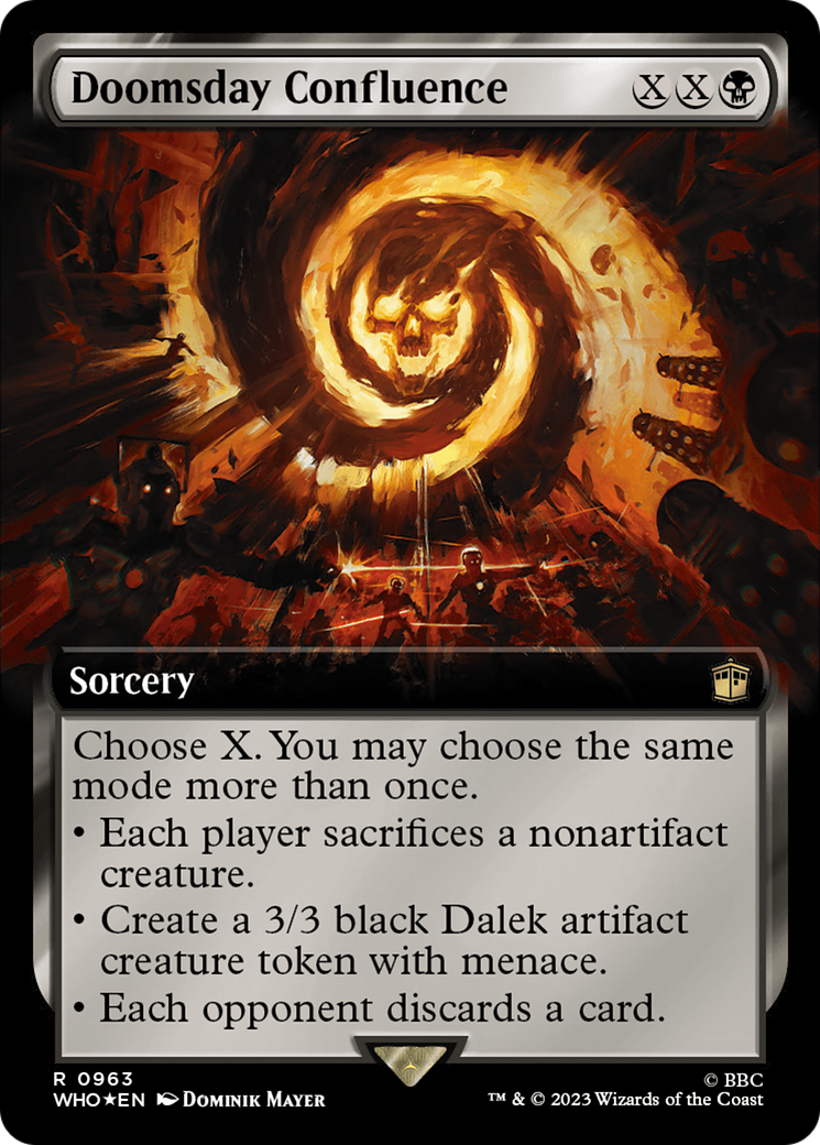 Doomsday Confluence (Extended Art) (963) Surge Foil - Doctor Who