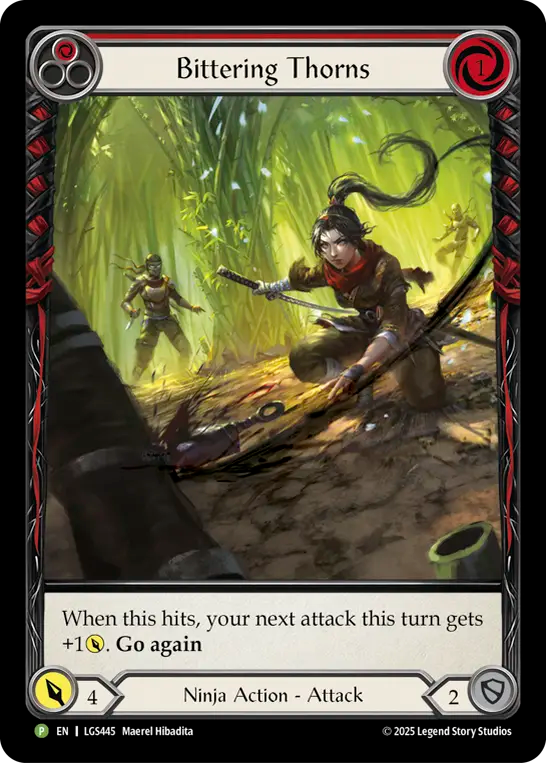 Bittering Thorns (Red) (Extended Art) (LGS445) Rainbow Foil - FaB Promos