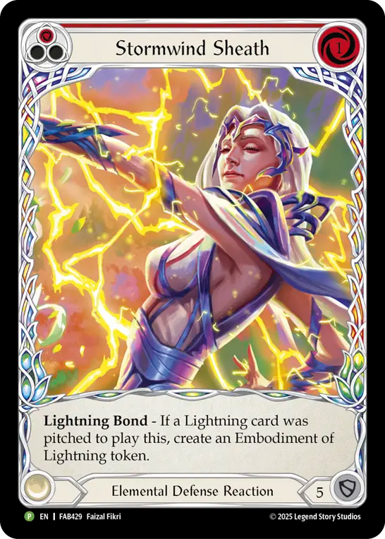 Stormwind Sheath (Extended Art) (FAB429) Rainbow Foil - FaB Promos