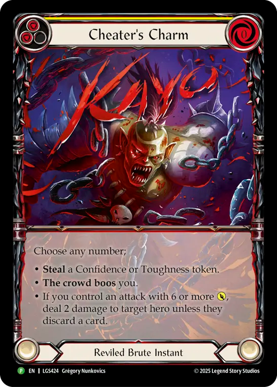 Cheater's Charm (LGS424) Rainbow Foil - FaB Promos
