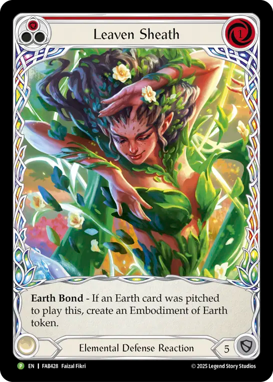 Leaven Sheath (Extended Art) (FAB428) Rainbow Foil - FaB Promos