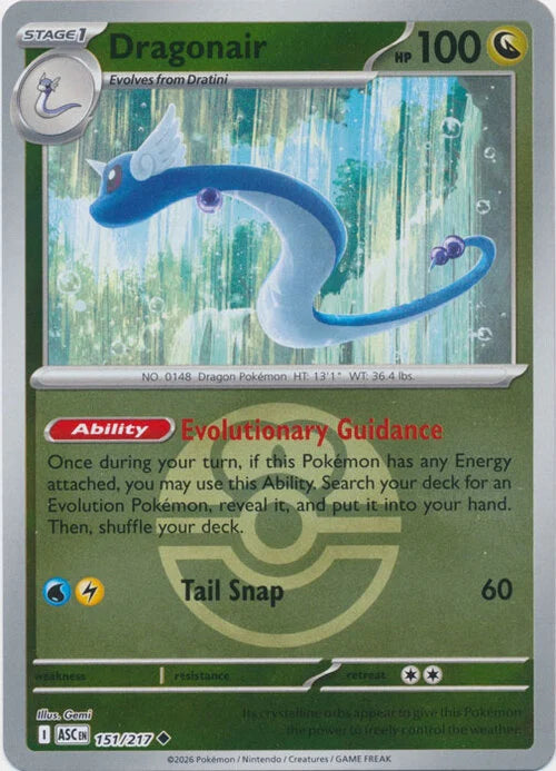 Dragonair (Love Ball) (151) Reverse Holofoil - Ascended Heroes