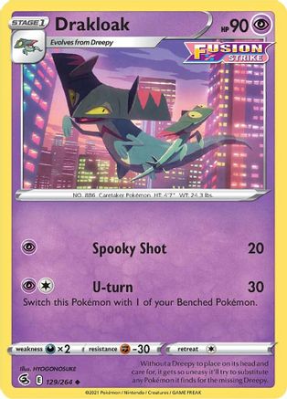 Drakloak (129) Reverse Holofoil - Fusion Strike