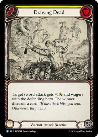 Drawing Dead (Yellow) (MPW044) Rainbow Foil - Mastery Pack Warrior