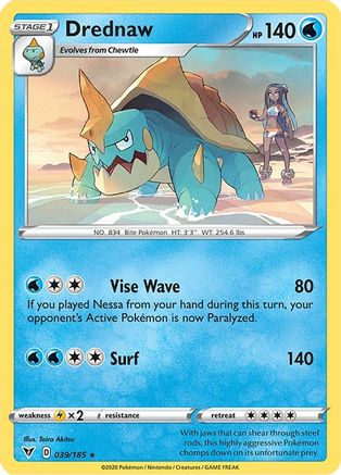Drednaw (Cracked Ice Holo) (Deck Exclusives) (39) Holofoil - Vivid Voltage