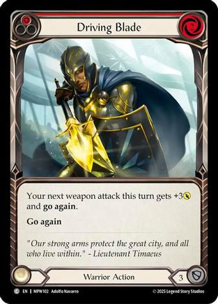 Driving Blade (Red) (MPW102) - Mastery Pack Warrior