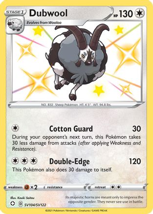Dubwool (SV104) (Shiny Vault) Holofoil - Shining Fates