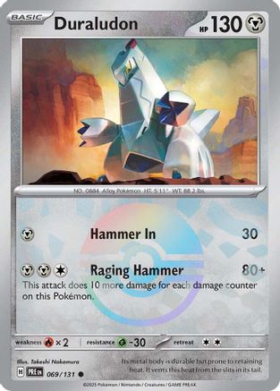 Duraludon (Poke Ball Pattern) (69) Reverse Holofoil - Prismatic Evolutions