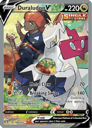 Duraludon V (Alternate Full Art) (198) Holofoil - Evolving Skies