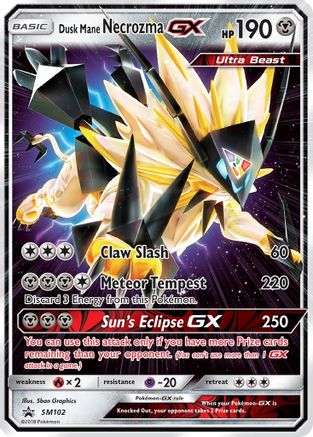 Dusk Mane Necrozma GX (SM102) Holofoil - Black Star Promos