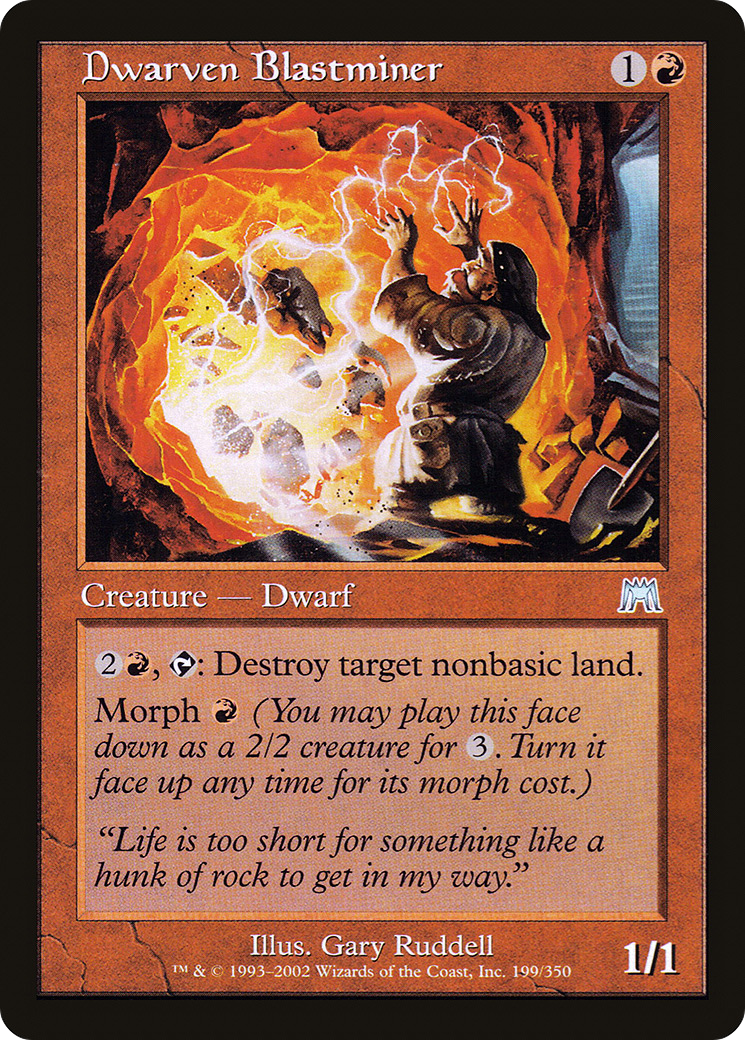 Dwarven Blastminer (199) Foil - Onslaught