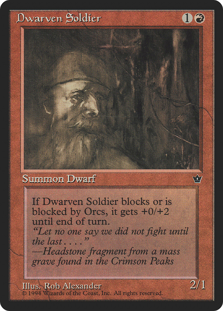 Dwarven Soldier (a) - Fallen Empires