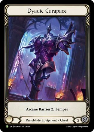 Dyadic Carapace (GEM149) Rainbow Foil - Gem Pack 5