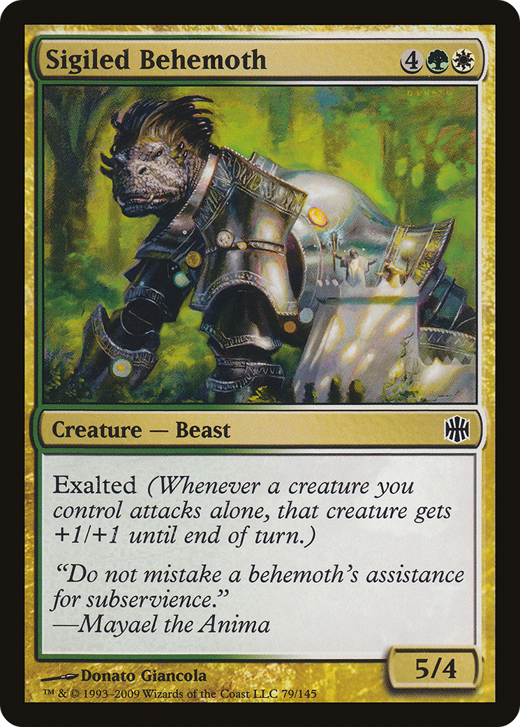 Sigiled Behemoth (079) Foil - Alara Reborn