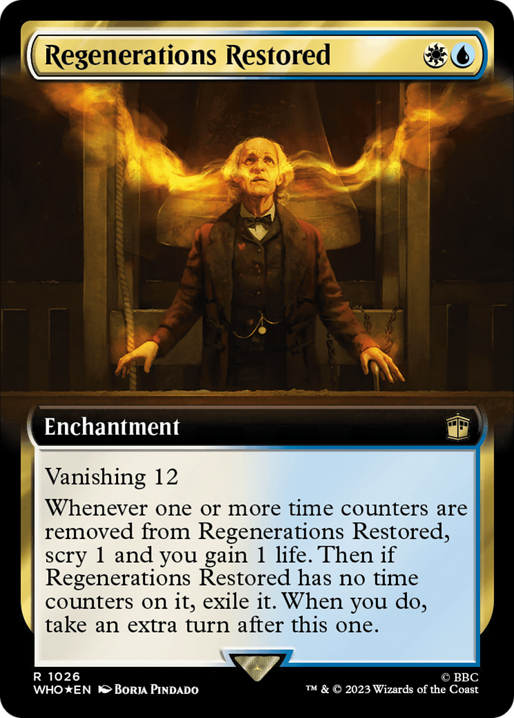 Regenerations Restored (Extended Art) (1026) Foil - Doctor Who