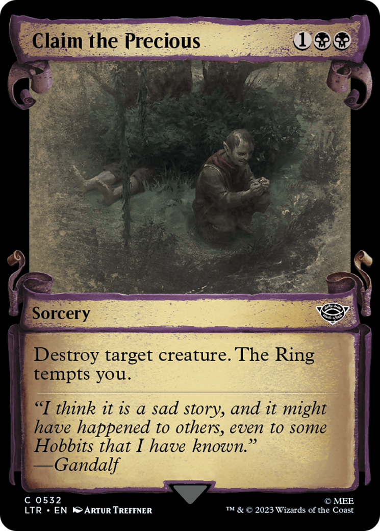 Claim the Precious (Showcase) (532) Foil - The Lord of the Rings: Tales of Middle-earth