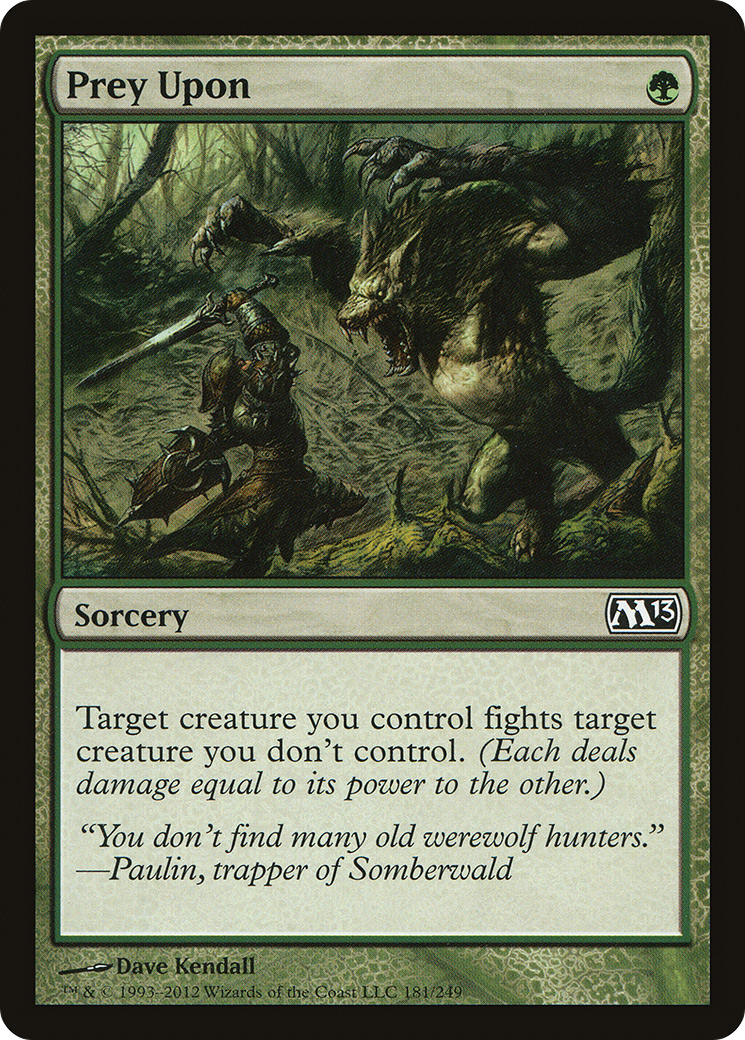Prey Upon (181) Foil - Magic 2013