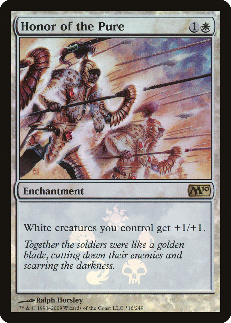 Honor of the Pure (016) Foil - Magic 2010 Promos