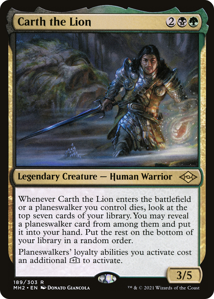 Carth the Lion (189) Foil - Modern Horizons 2
