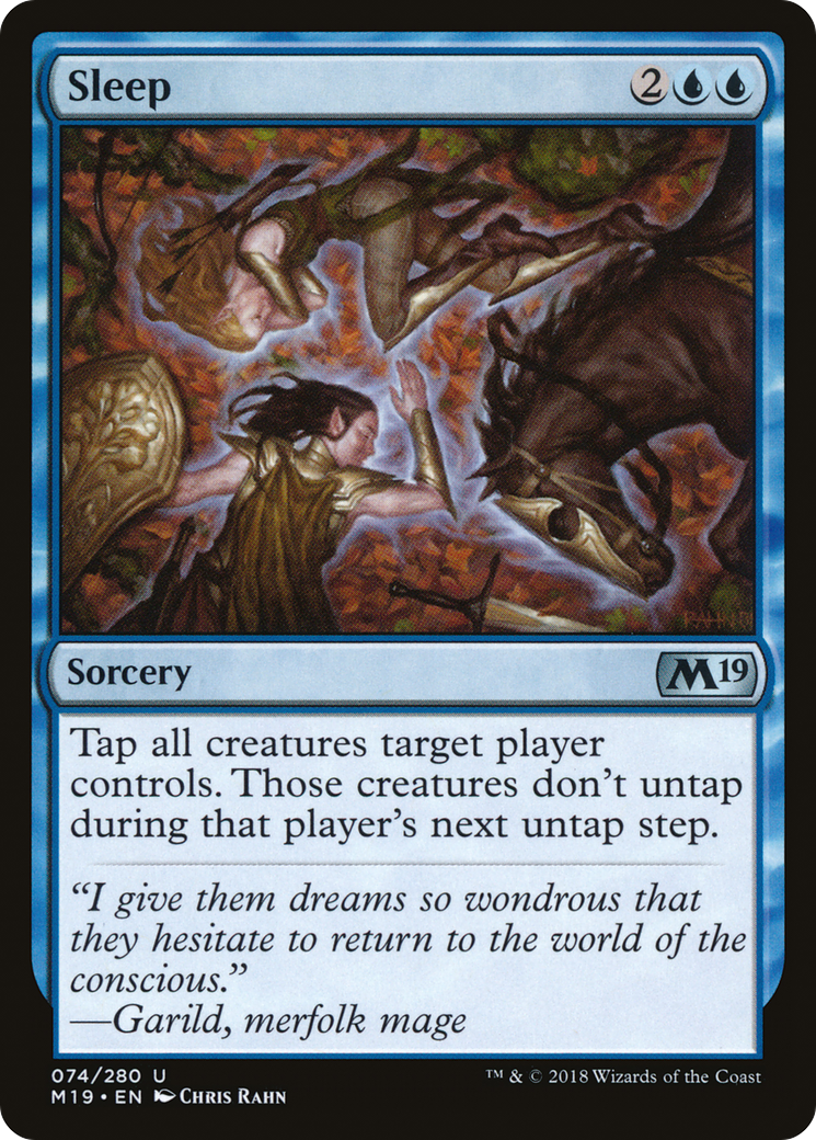 Sleep (074) Foil - Core Set 2019