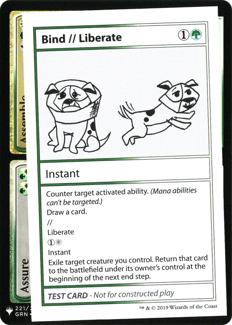 Bind // Liberate (088) - Mystery Booster Playtest Cards 2019