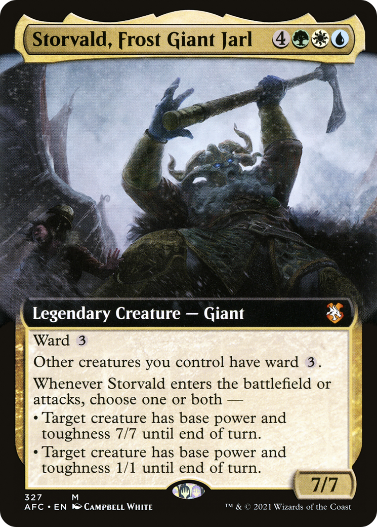 Storvald, Frost Giant Jarl (Extended Art) (327) - Forgotten Realms Commander