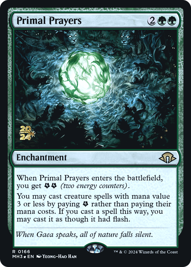 Primal Prayers (166) Foil - Modern Horizons 3 Promos