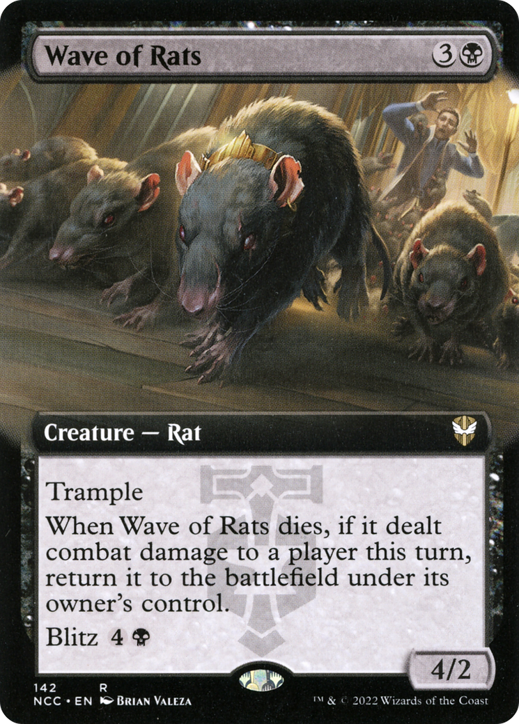 Wave of Rats (Extended Art) (142) - New Capenna Commander