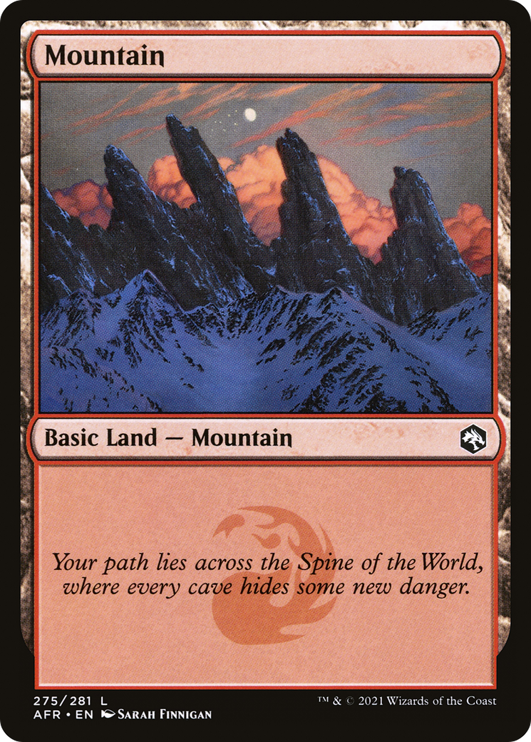 Mountain (275) Foil - Adventures in the Forgotten Realms
