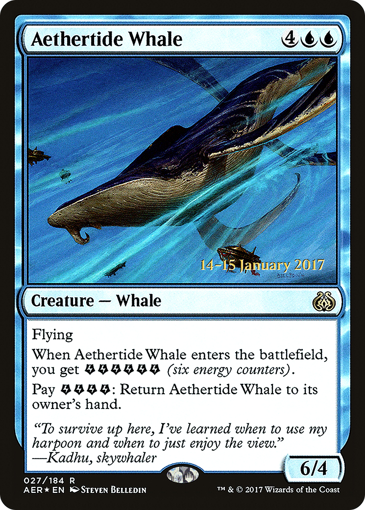 Aethertide Whale (27s) Foil - Aether Revolt Promos