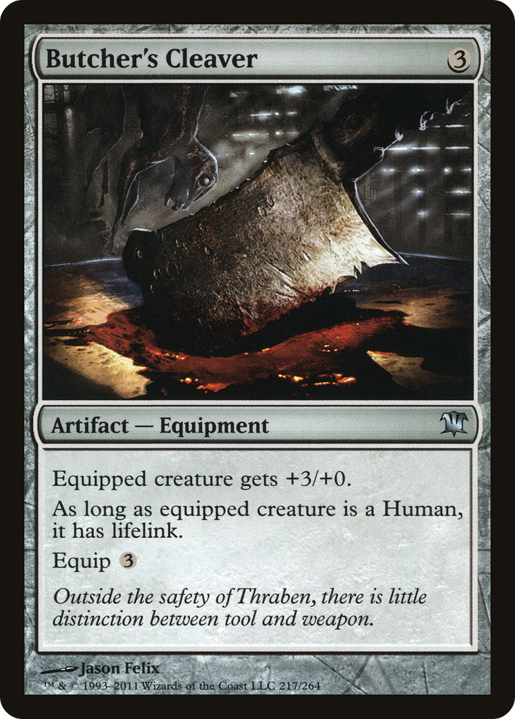 Butcher's Cleaver (217) Foil - Innistrad