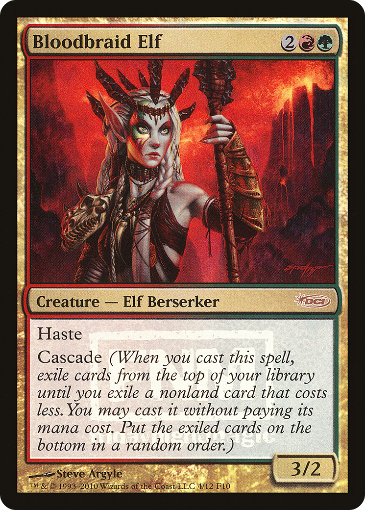 Bloodbraid Elf (004) Foil - Friday Night Magic 2010