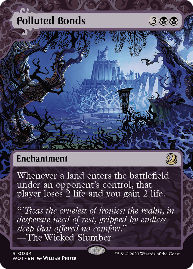 Polluted Bonds (Showcase) (034) - Wilds of Eldraine: Enchanting Tales