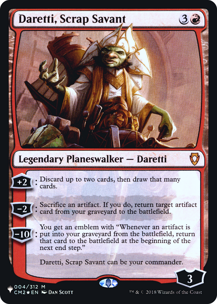 Daretti, Scrap Savant (CM2-4) Foil - The List