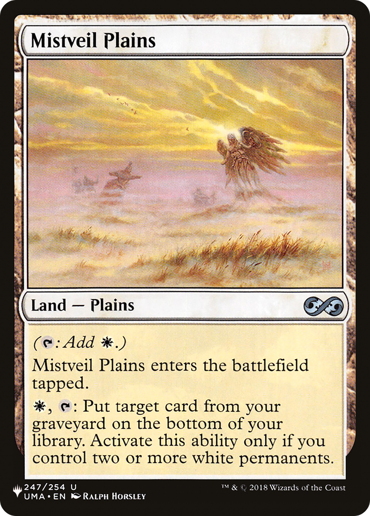 Mistveil Plains (UMA-247) - The List
