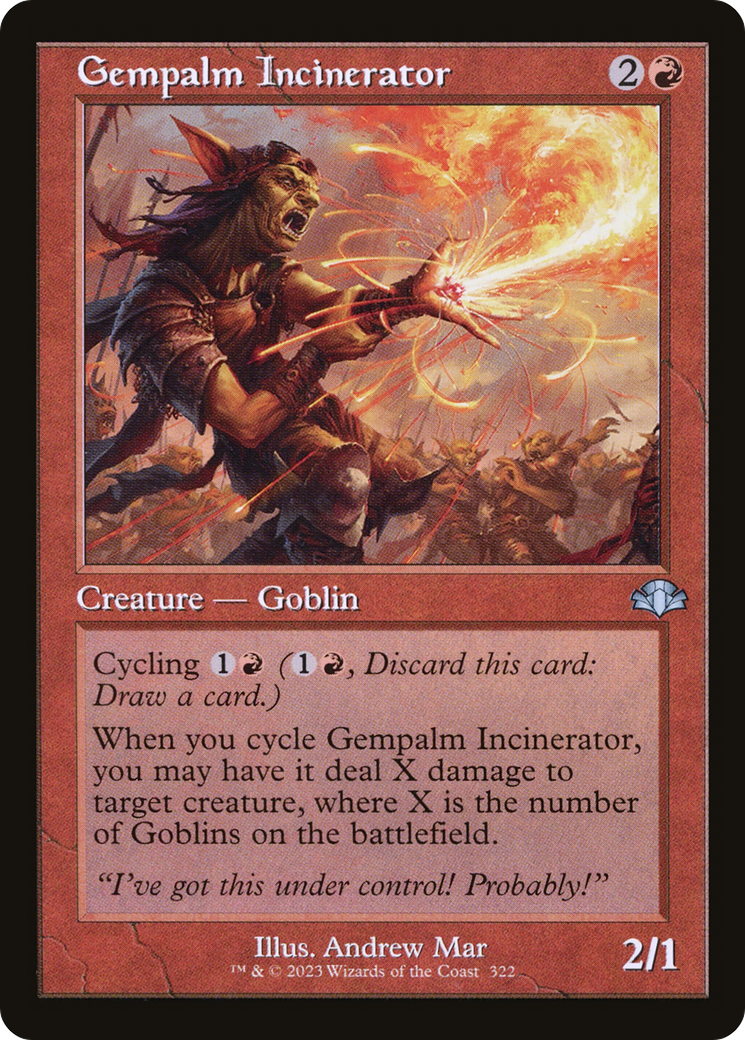 Gempalm Incinerator (Retro) (322) Foil - Dominaria Remastered