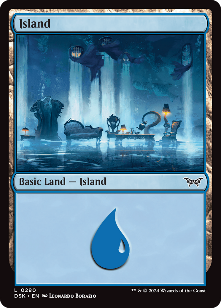 Island (280) Foil - Duskmourn: House of Horror