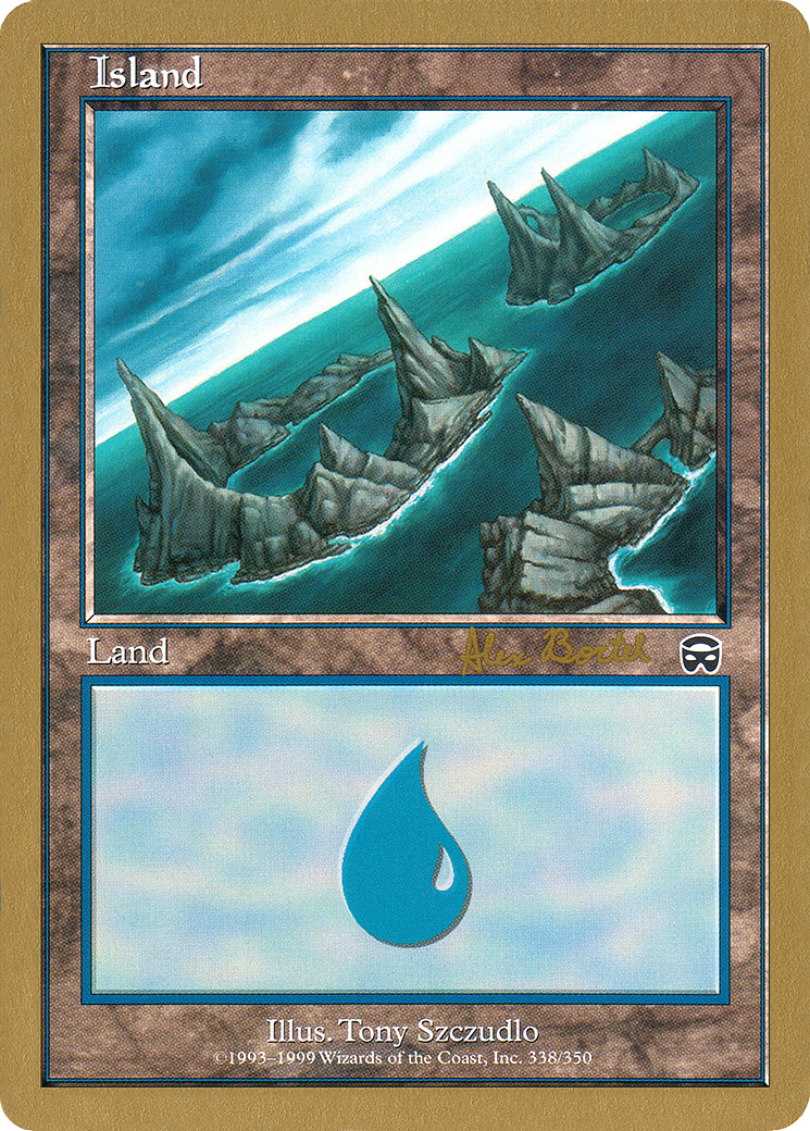 Island (338) - 2001 Alex Borteh (MMQ) (Retro) - World Championship Decks 2001
