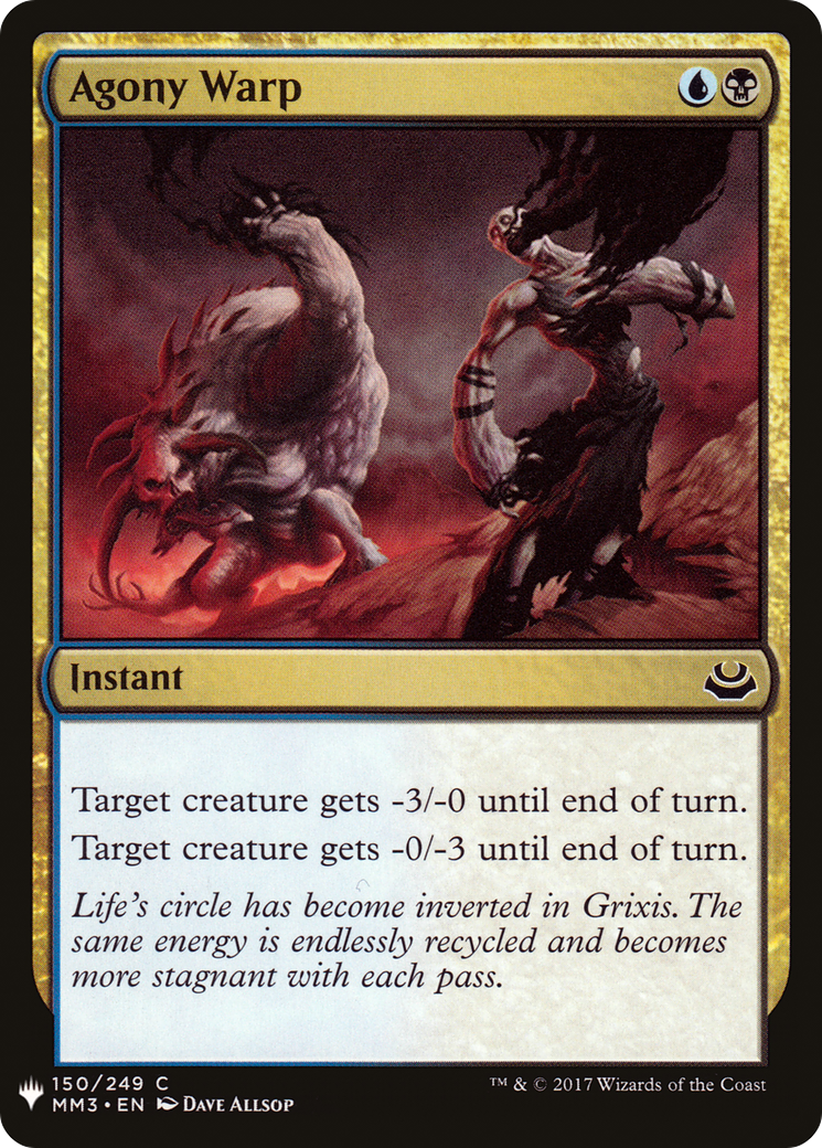Agony Warp (150) - The List