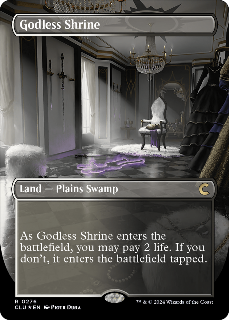 Godless Shrine (Borderless) (276) Foil - Ravnica: Clue Edition