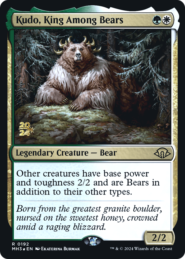 Kudo, King Among Bears (192) Foil - Modern Horizons 3 Promos