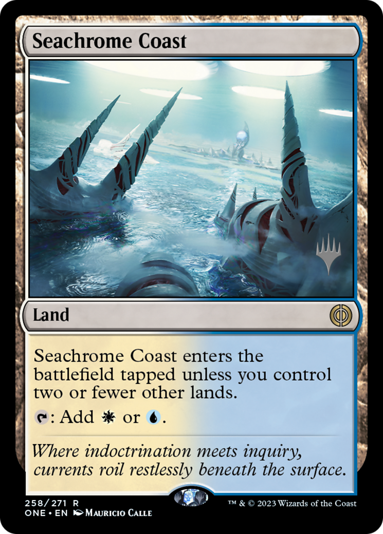Seachrome Coast (258) - Phyrexia: All Will Be One Promos