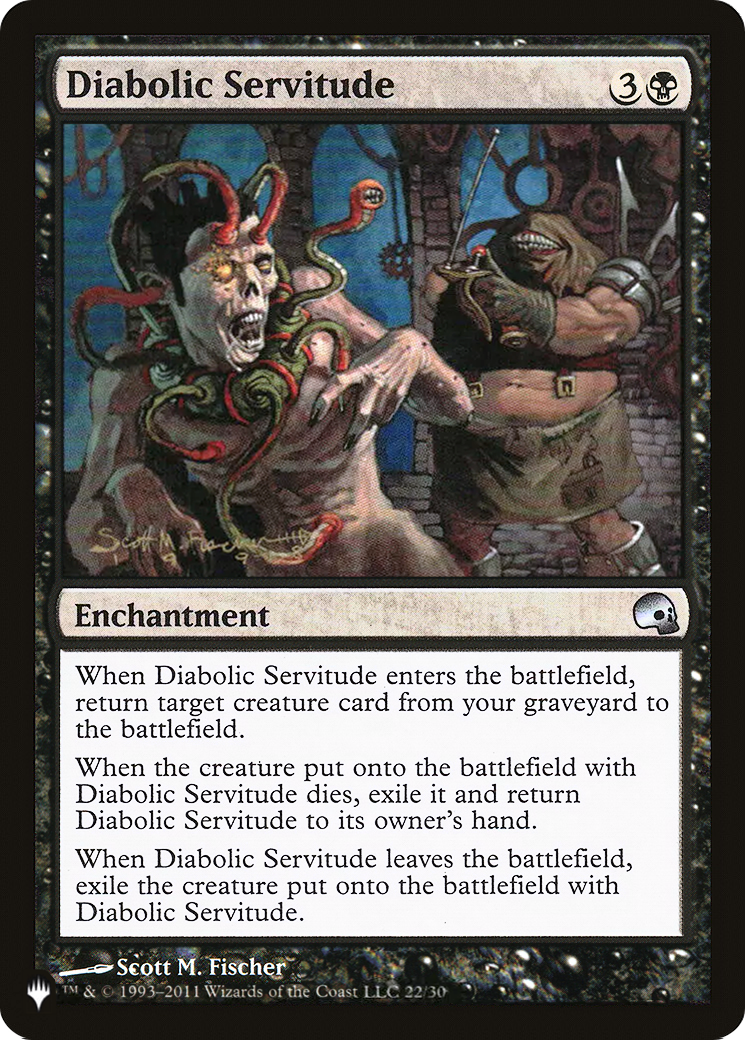 Diabolic Servitude (PD3-22) - The List