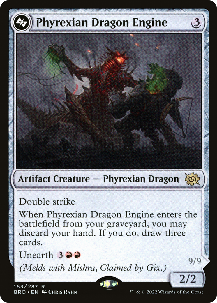 Phyrexian Dragon Engine (163) Foil - The Brothers' War