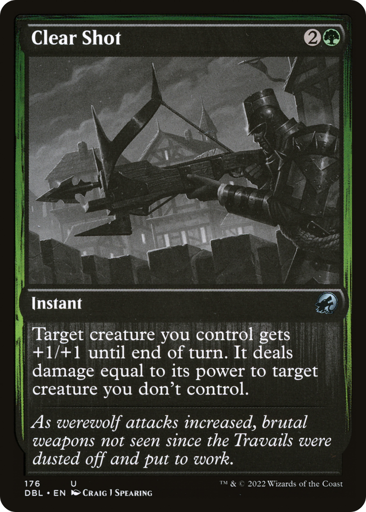 Clear Shot (176) Foil - Innistrad: Double Feature