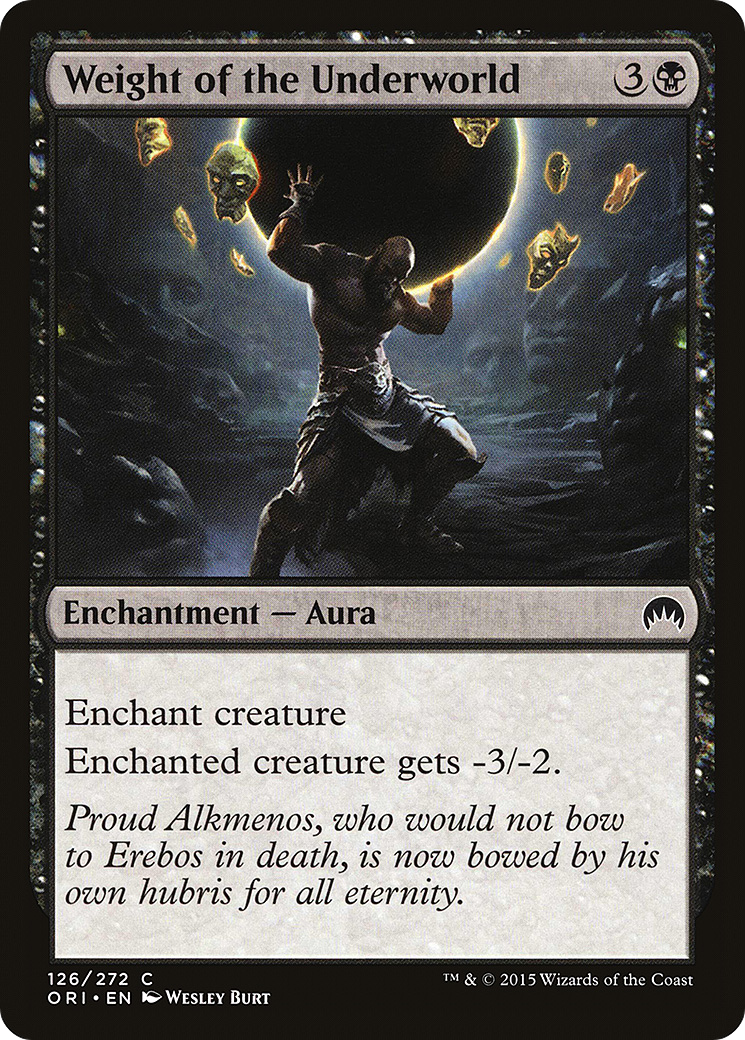 Weight of the Underworld (126) Foil - Magic Origins