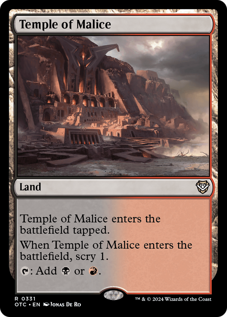 Temple of Malice (331) - Outlaws of Thunder Junction Commander