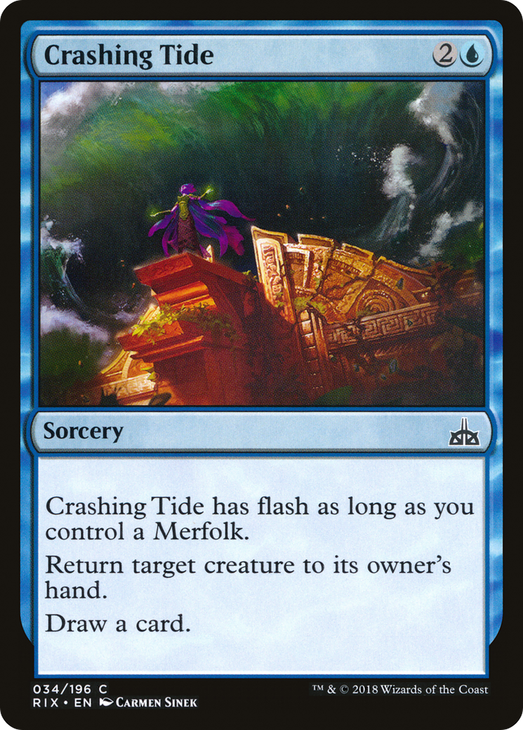 Crashing Tide (034) Foil - Rivals of Ixalan